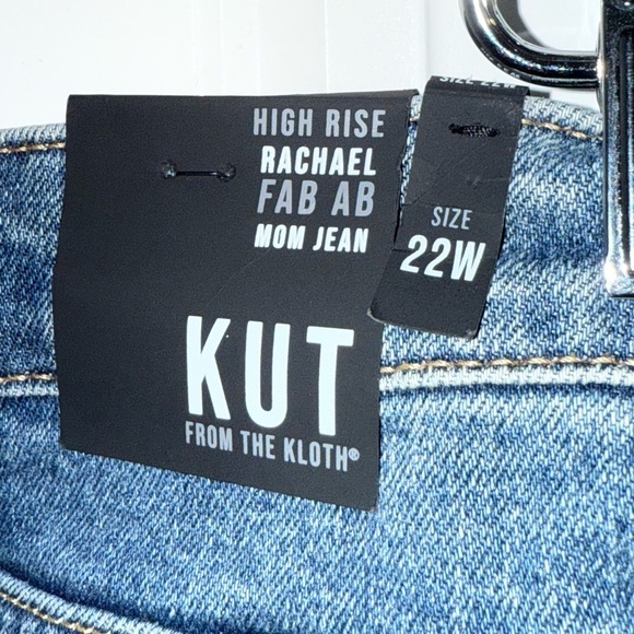 KUT from The Kloth Rachael High Rise Fab Ab Mom Jean Size 22 Women’s NWT - Picture 2 of 11